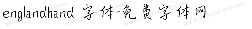 englandhand 字体字体转换